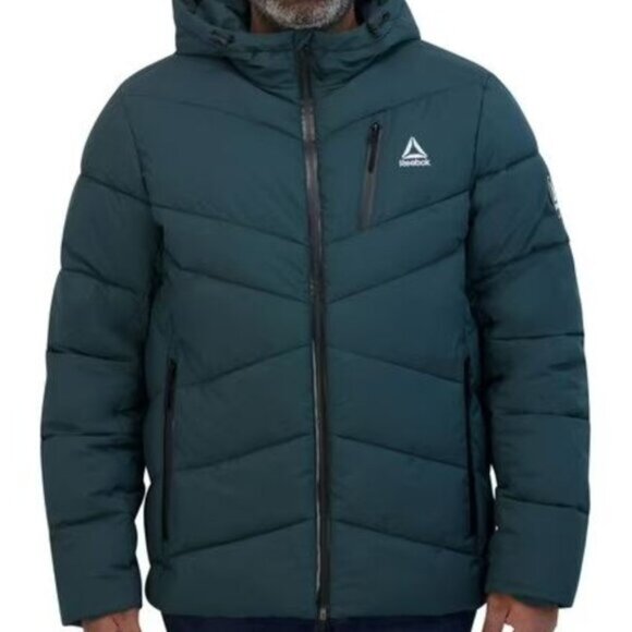 Reebok Men's Stretch Puffer Winter Jacket with Hood Size XXL - Picture 16 of 16